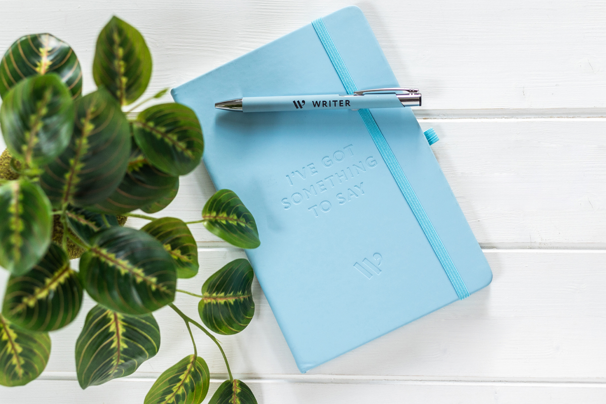 Limited edition Women's Prize blue A5 notebook